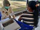 Pelaksanaan Vaksinasi di Desa Anturan Kecamatan Buleleng. (14 April 2022)
