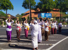 Persembahyangan Bersama dalam Rangka Piodalan Saraswati di Gedung Wanita Laksmi Graha Singaraja. (13 Juli 2024)